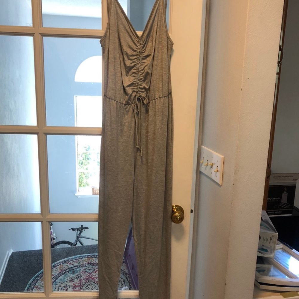 Gray Womens Maxi Jumper Romper Size Large